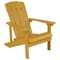 Flash Furniture Yellow Cottage Vertical Adirondack Outdoor Patio Lounger Chair